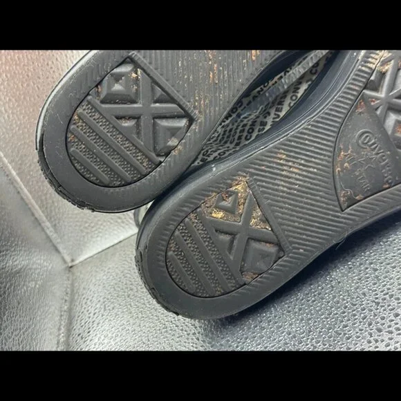 Size 8 - Converse Chuck Taylor All Star High‎ Translucent Black Sneakers 65668C - Picture 11 of 11